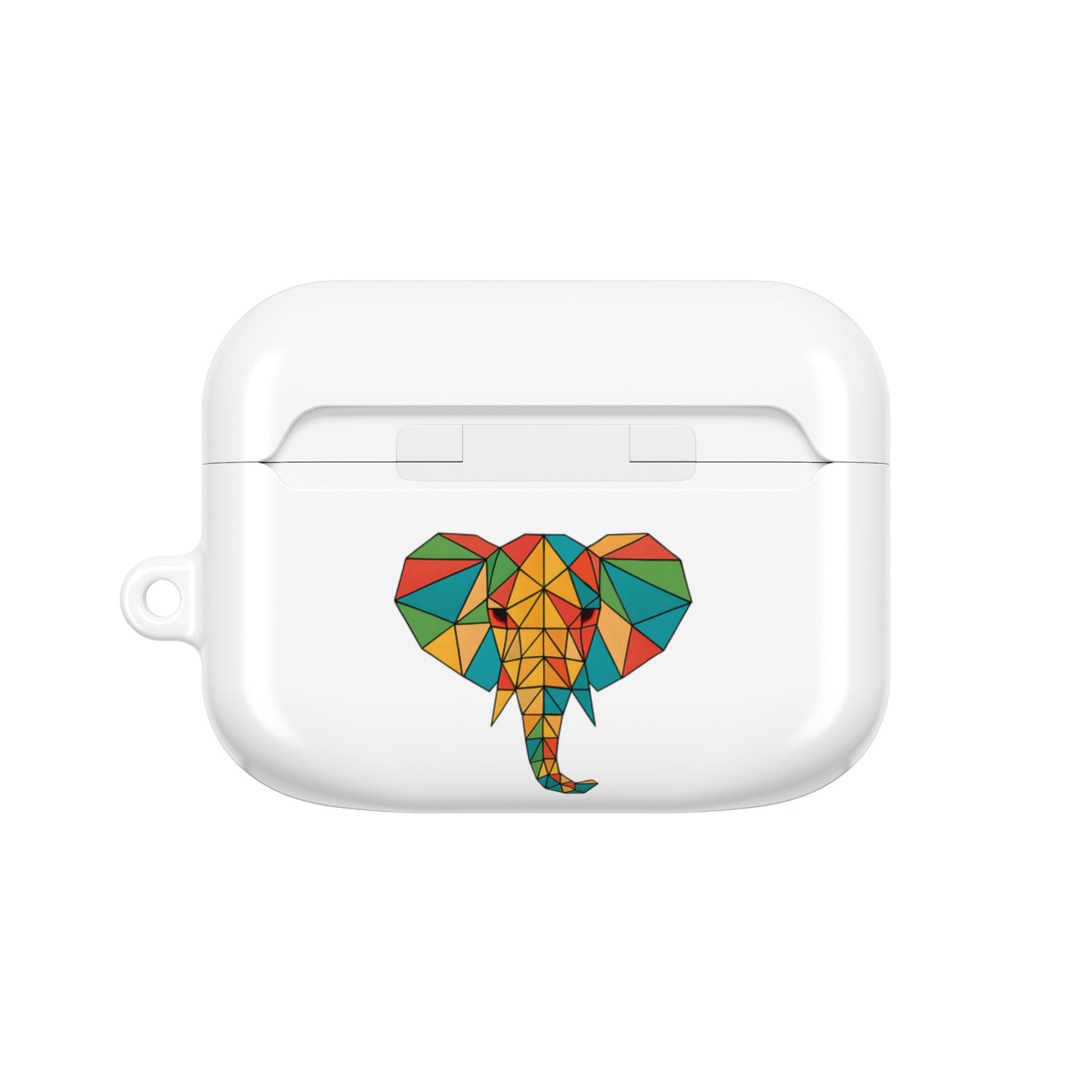 Elephant AirPods Case, AirPods Pro Gen 1 2 Case, AirPods Gen 1 2 3 Cover, Geometric Elephant
