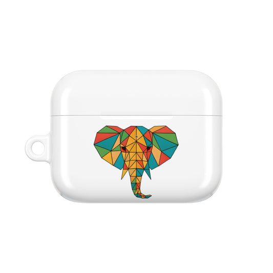 Elephant AirPods Case, AirPods Pro Gen 1 2 Case, AirPods Gen 1 2 3 Cover, Geometric Elephant