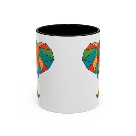 Colorful Geometric Elephant Mug