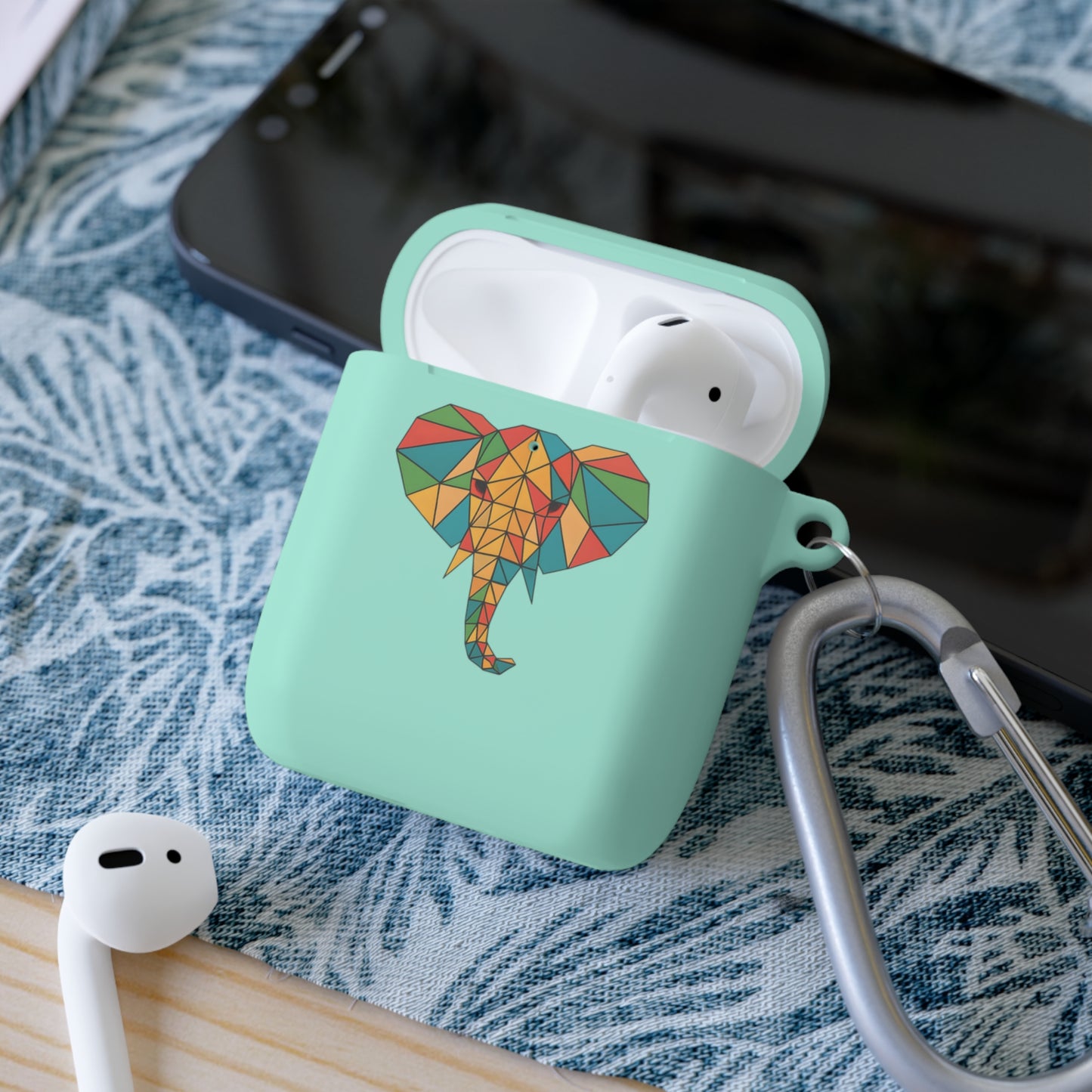Elephant AirPods Case Cover, Stylish Accessory for Animal Lovers, Gift for Birthdays, Fun Tech Protector, Unique AirPods Holder