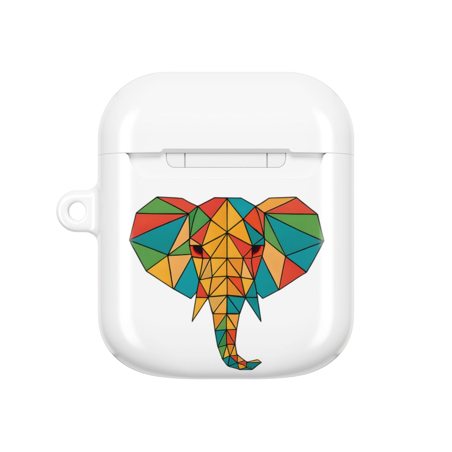 Elephant AirPods Case, AirPods Pro Gen 1 2 Case, AirPods Gen 1 2 3 Cover, Geometric Elephant